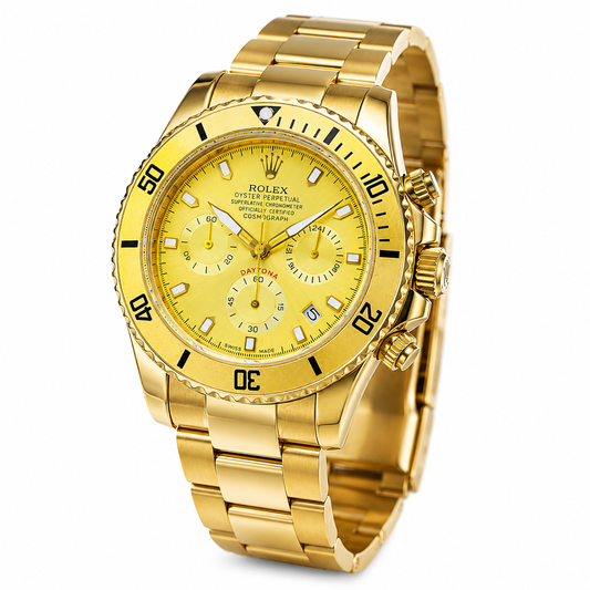 All Gold Daytona Chronograph Watch