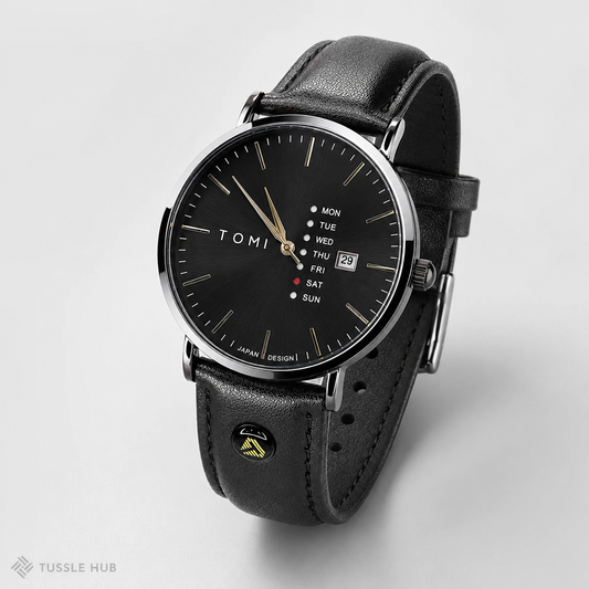 Tomi Mentor All Black Day Date Watch