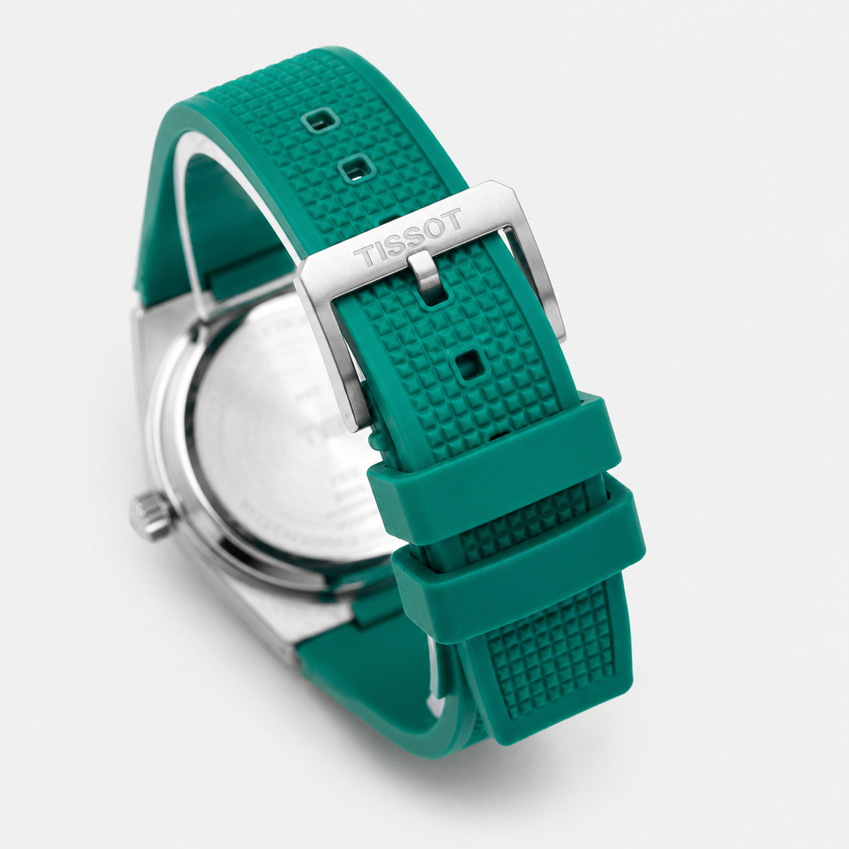 Green Silver PRX Silicon Strap Watch