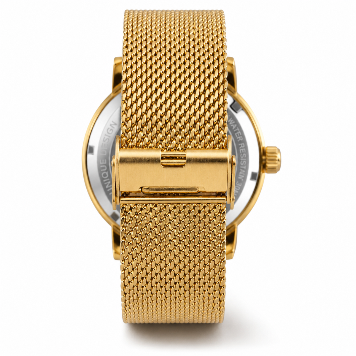 Kademan Rose Gold Mesh Premium Watch