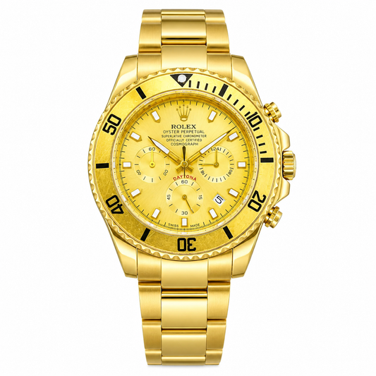 All Gold Daytona Chronograph Watch