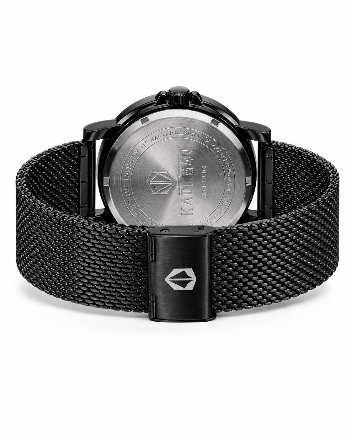 Kademan Black Mesh Premium Watch