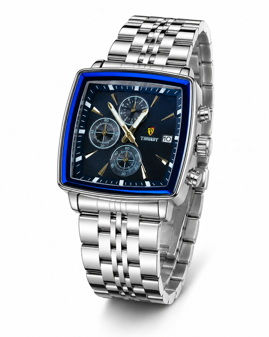 Timekey Square Chain Chronograph Watch