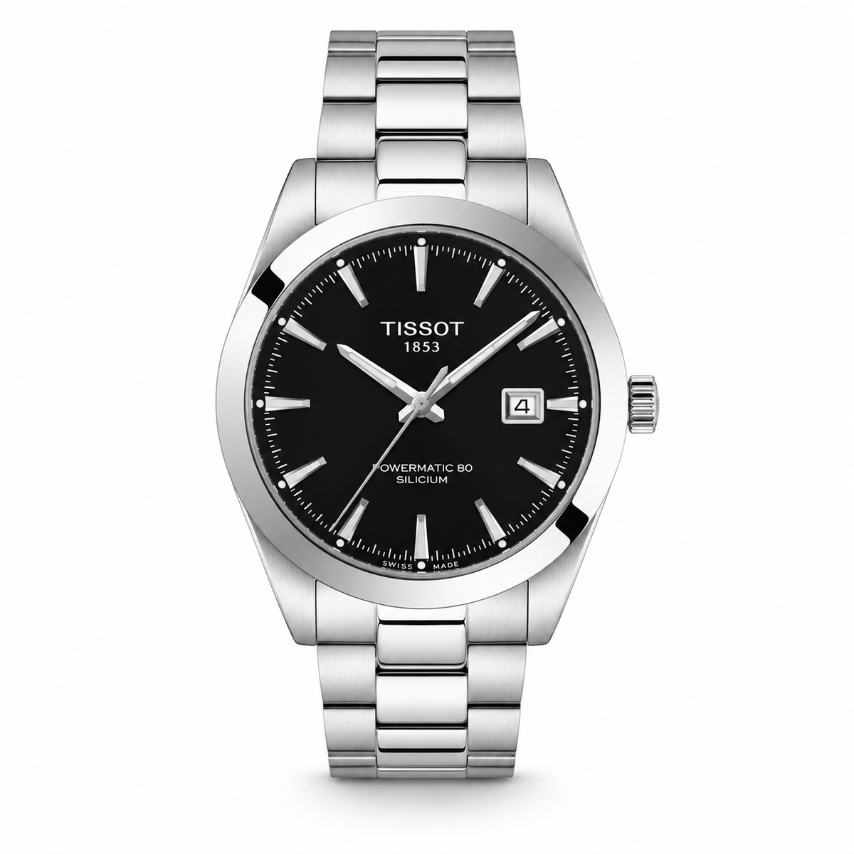 Silicium Silver Black Powermatic Tissot Watch