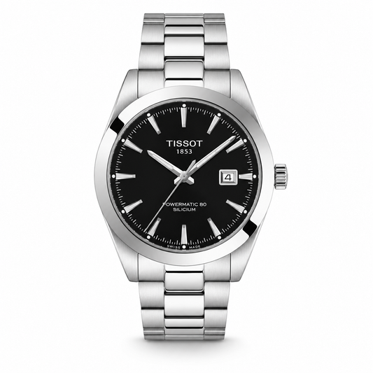 Silicium Silver Black Powermatic Tissot Watch