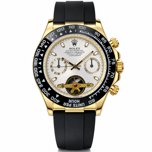 Skeleton Daytona Gold White Watch