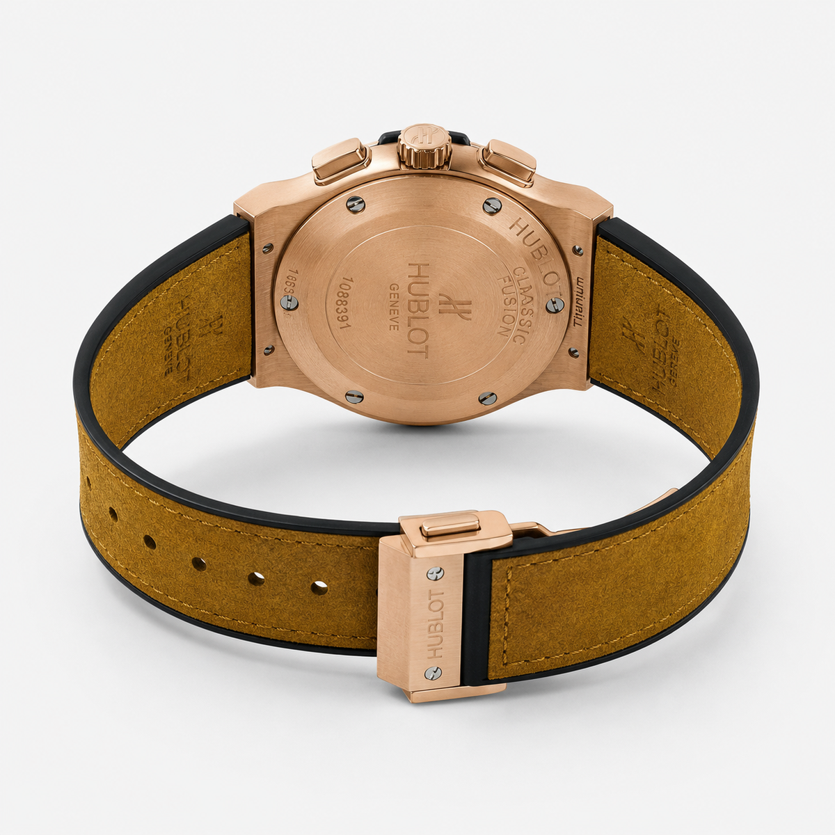 Brown Rose Gold Chronograph Dial Hubl*t Watch