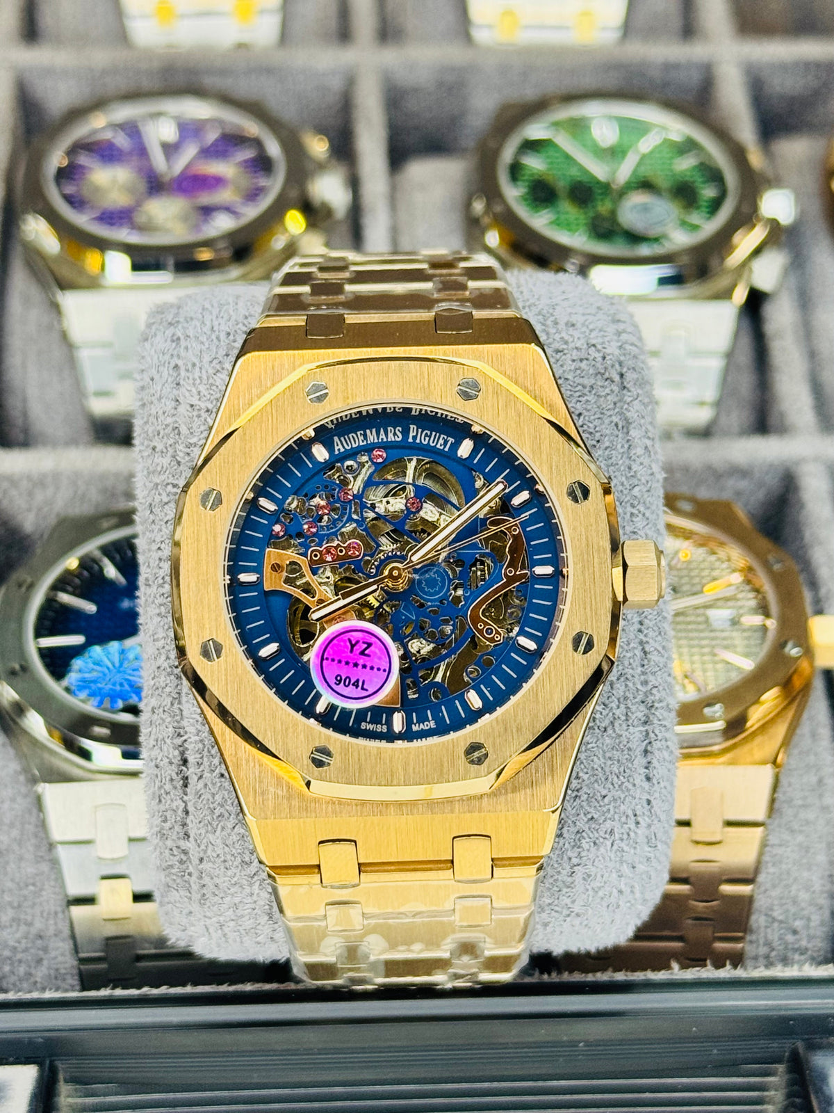 AP Copper Navy Automatic Skeleton Dial Super Clone Watch