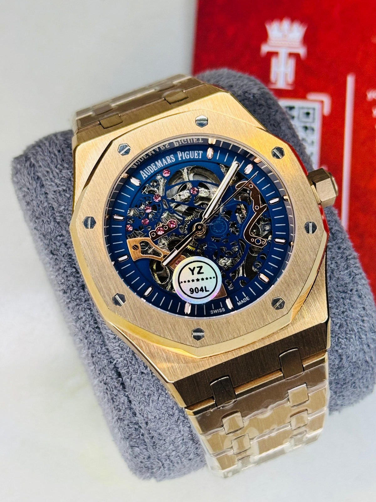 AP Copper Navy Automatic Skeleton Dial Super Clone Watch