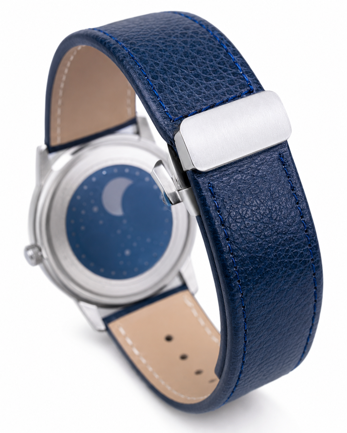 Tomi All Blue Leather Magnetic Strap Watch