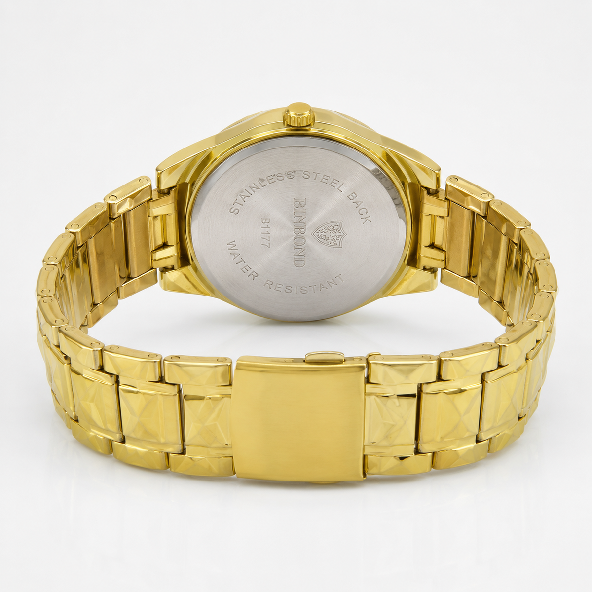 Gold Black Binbond Prism Dial Watch