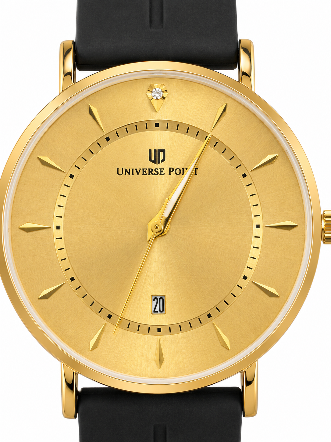 Black All Gold Slim Balloon Universe Point Watch