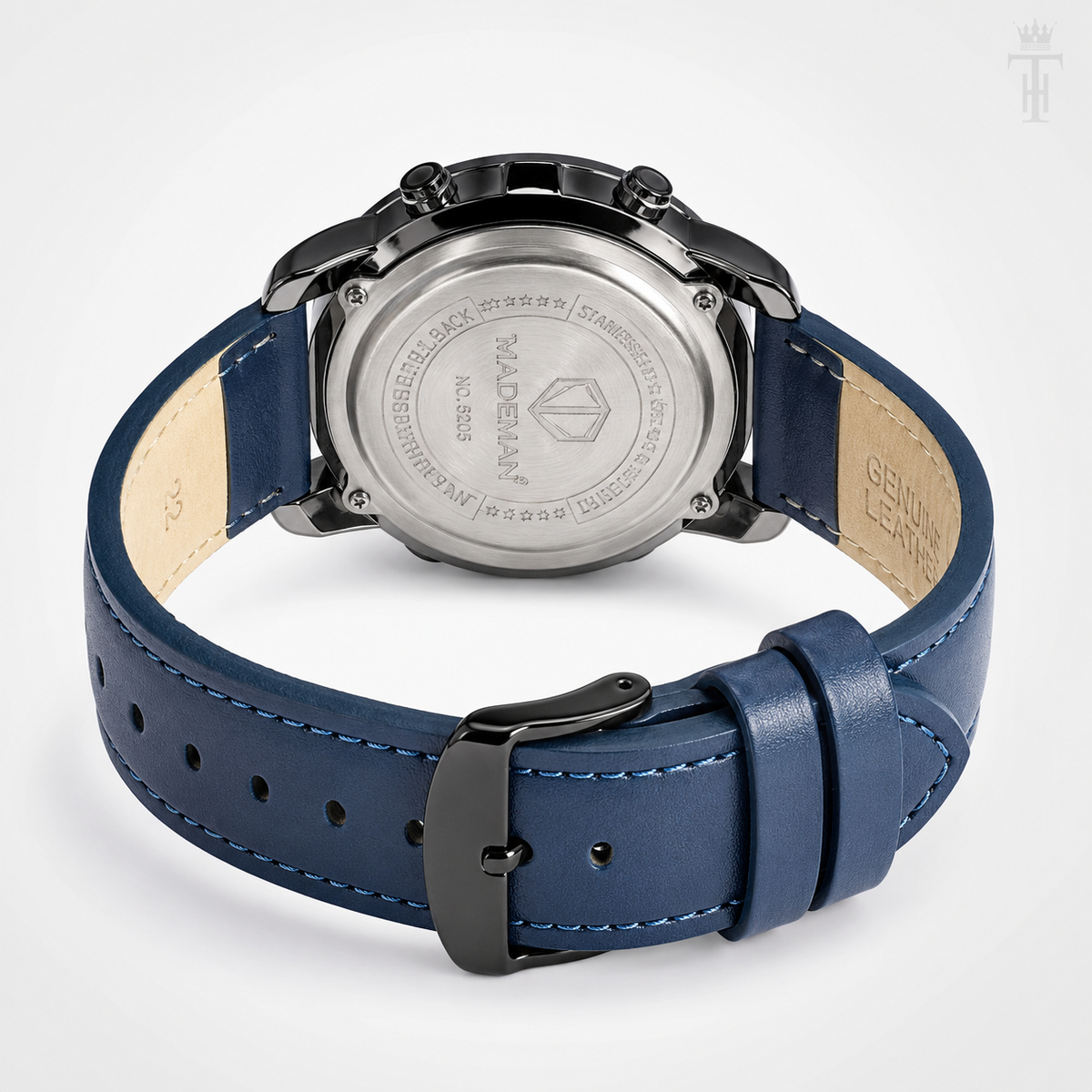 Kademan Tungsten Blue Digital Watch