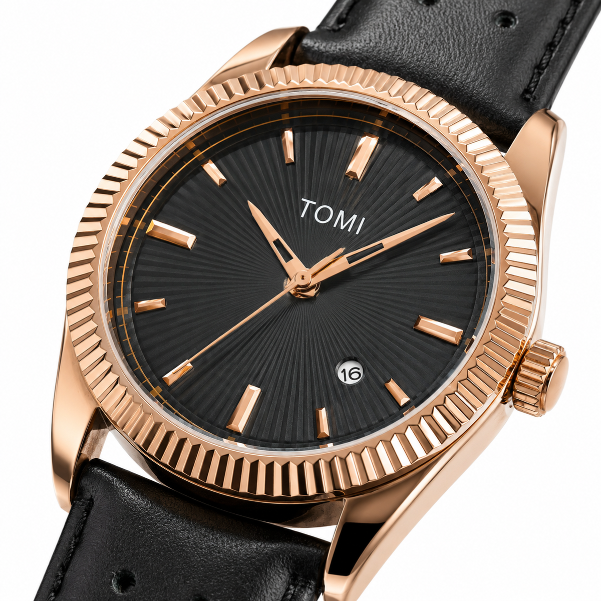 Tomi Jaguar Gold Dial Watch