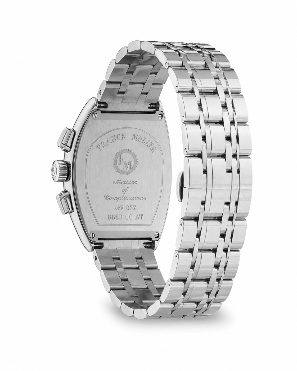 Chain Frank Muller Silver White Chronograph Dial Watch