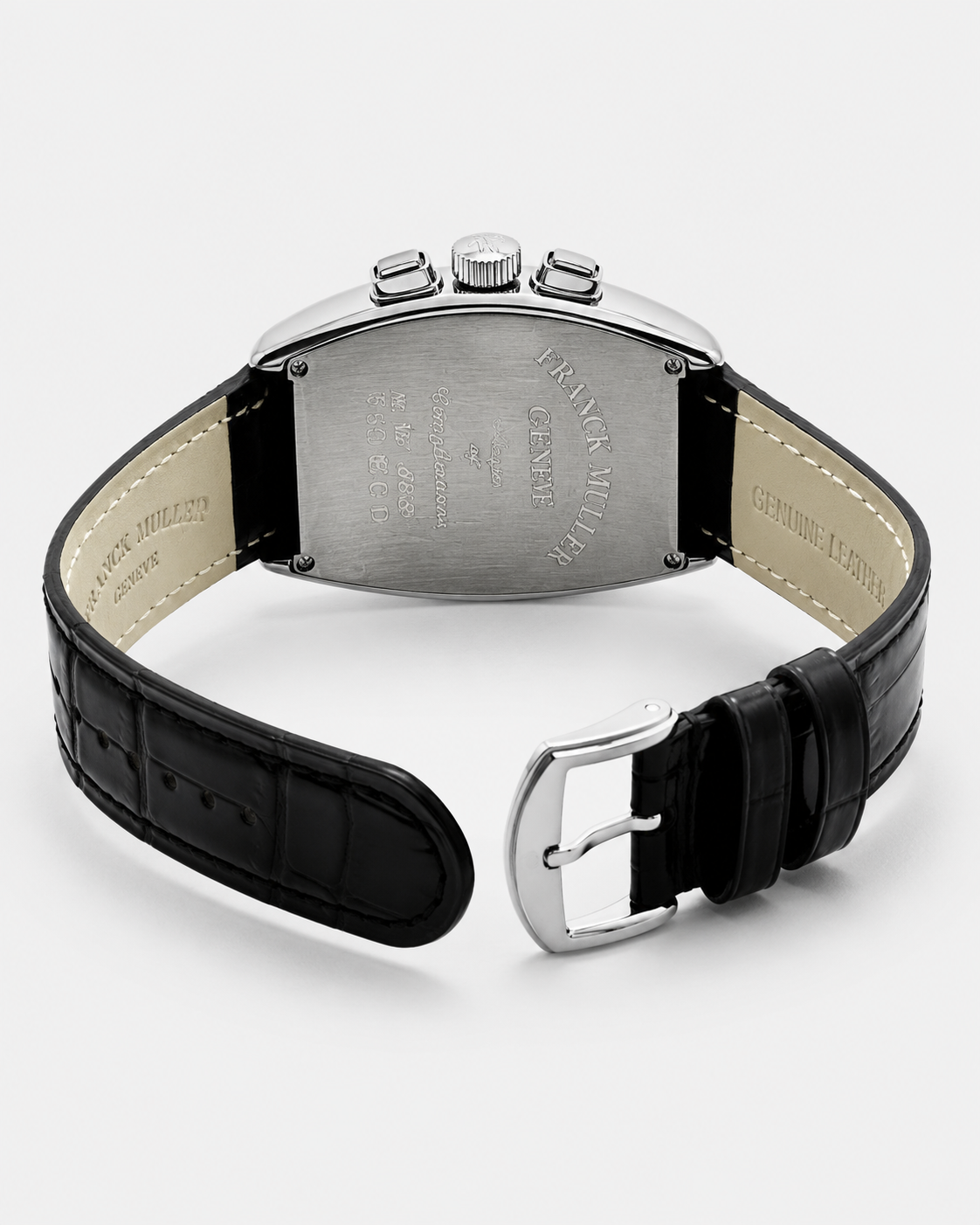 Frank Muller Black Silver Chronograph Dial Watch