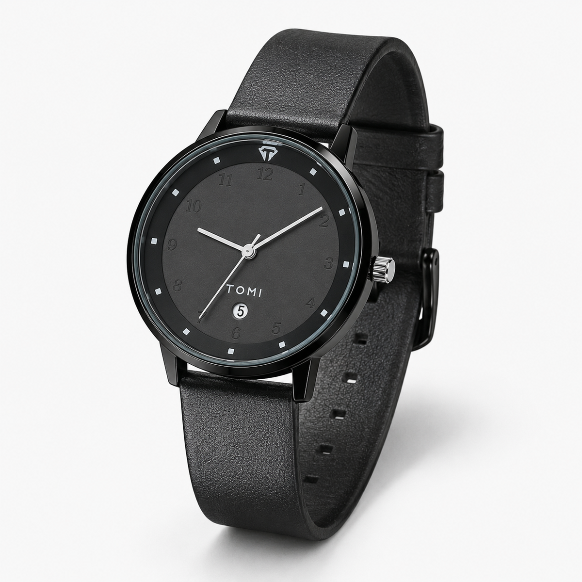 Tomi All Black Elegance Dial Watch