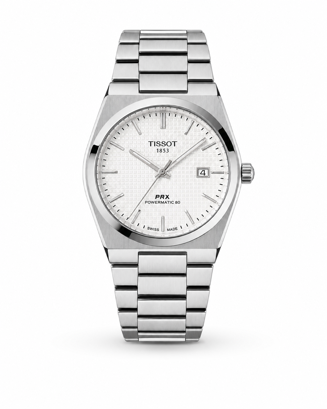 Tissot PRX Silver Black Dial Quartz Watch