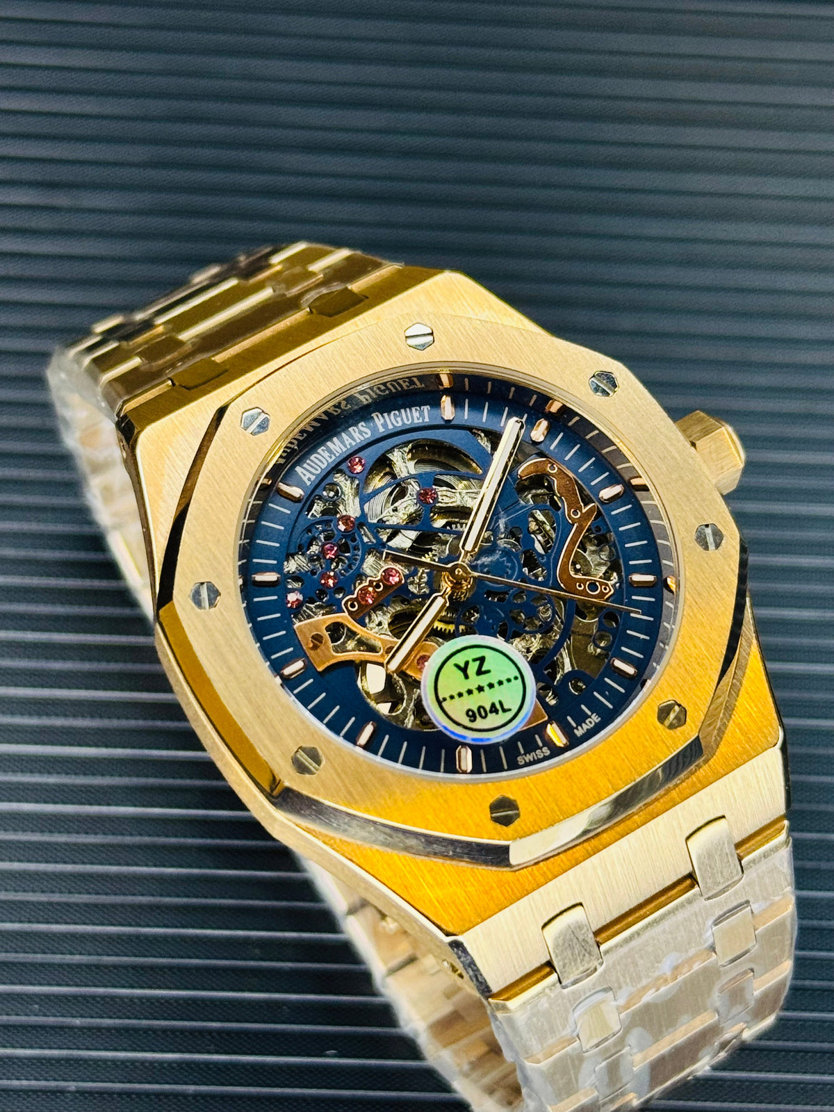 AP Copper Navy Automatic Skeleton Dial Super Clone Watch