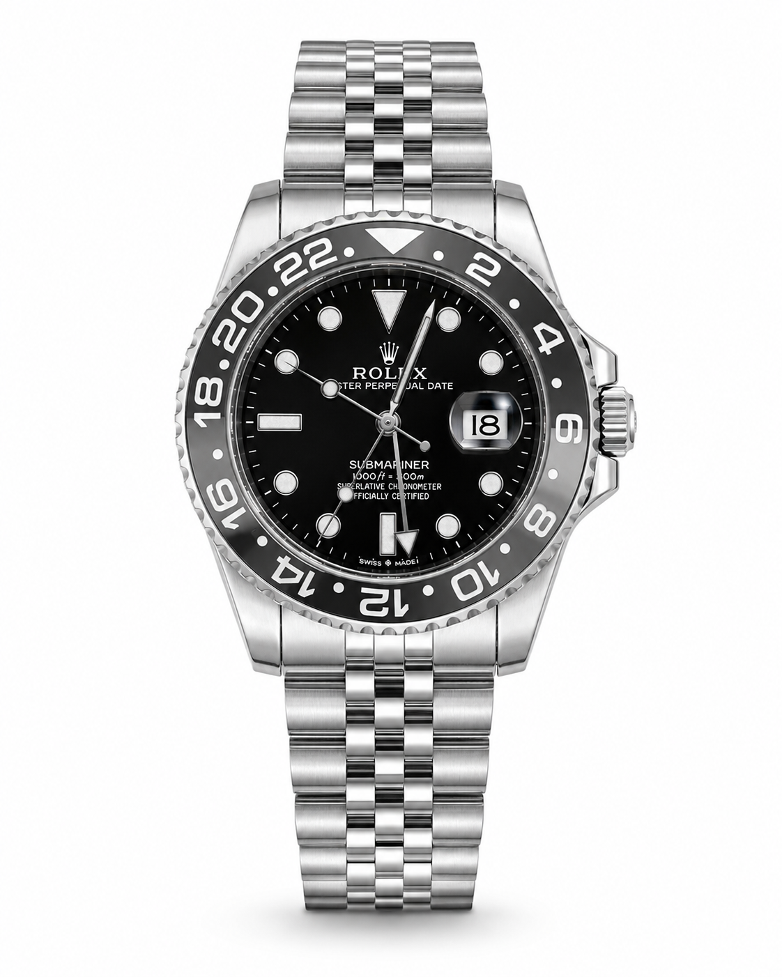 Silver Submariner Semi Automatic Watch
