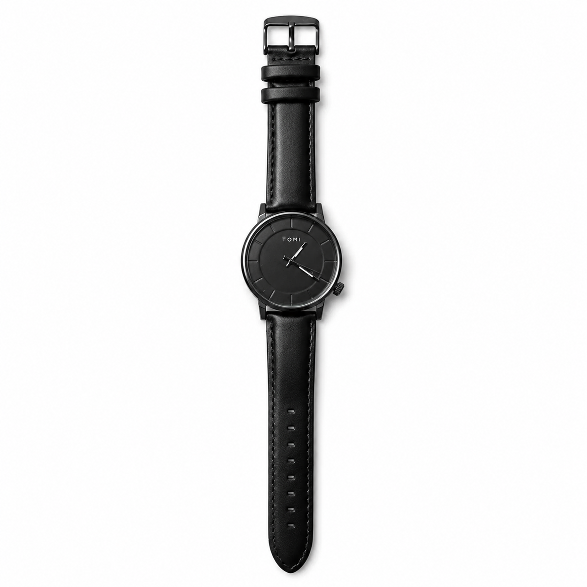 Tomi All Black Galaxy Dial Watch
