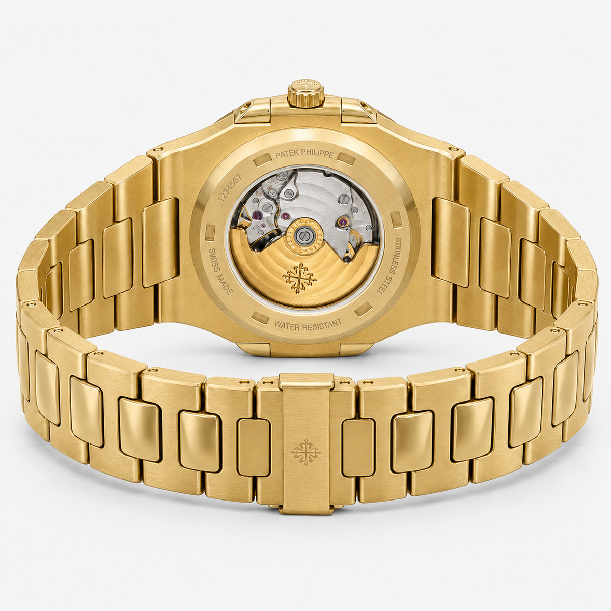 Gold Amazon Green Automatic Nautilus Super Clone Watch