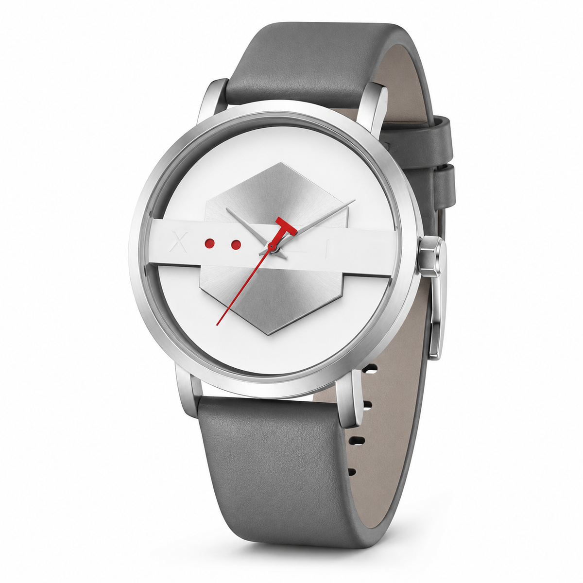 Tomi Ash Grey Hexa Dial Watch