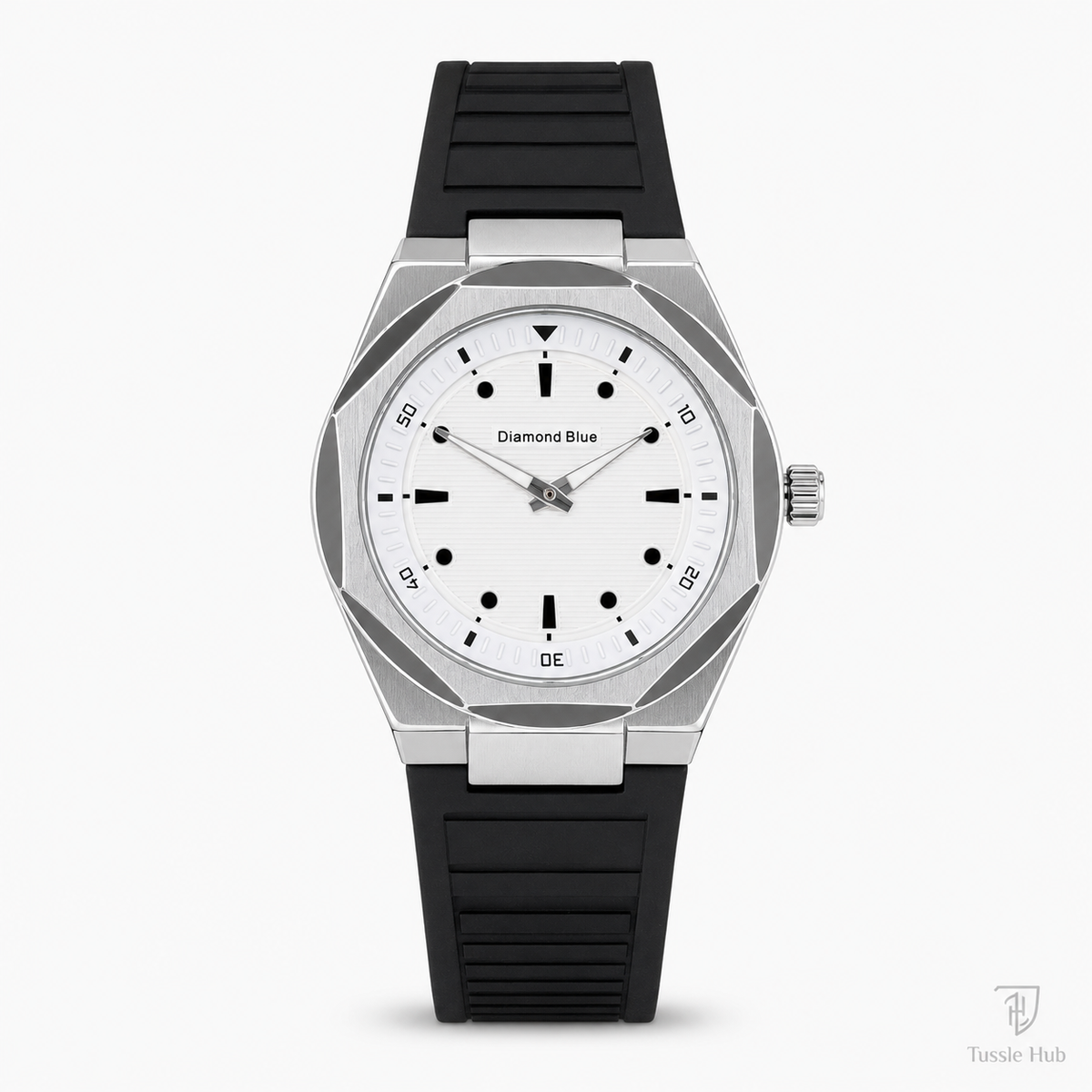 All Black Slim Arabic Magnet Strap Watch