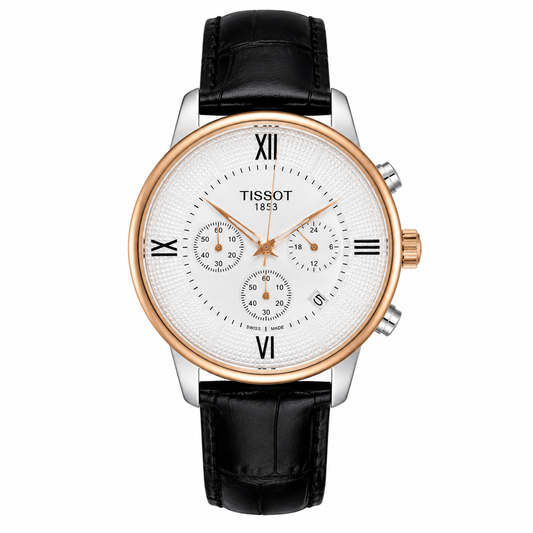 Black White Mini Chronograph Watch