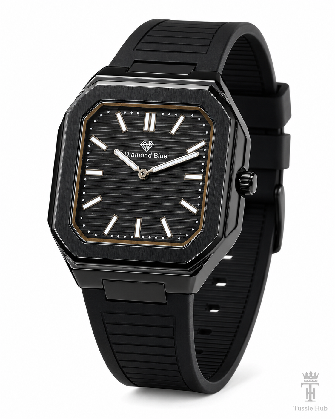 All Black Old Money Magnet Strap Watch