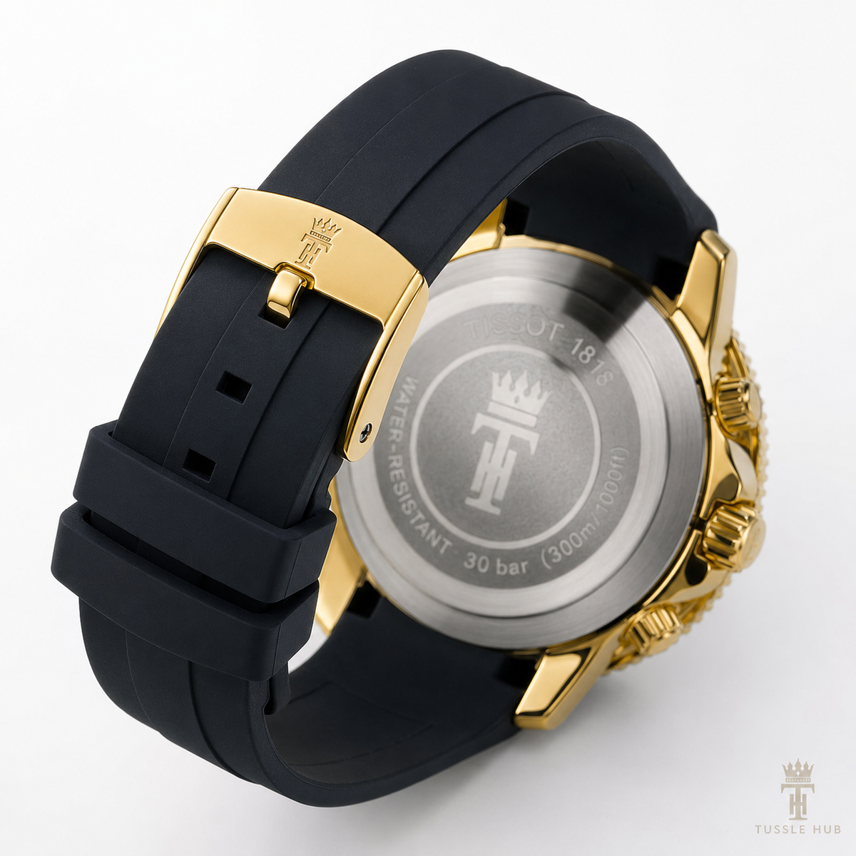 Black Gold Black Tissot Sea Star Chronograph Watch