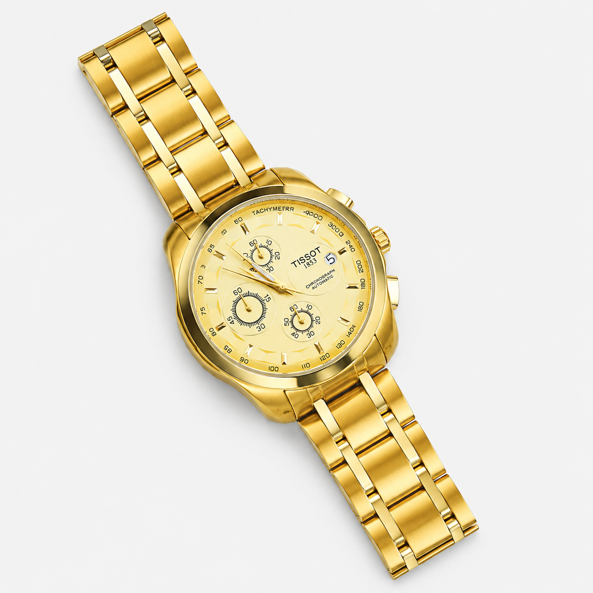 All Gold 1853 Chain Strap Chronograph Watch