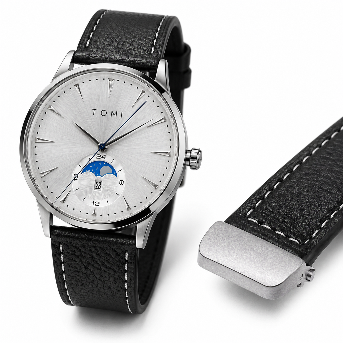 Tomi Leather Magnetic Strap Watch