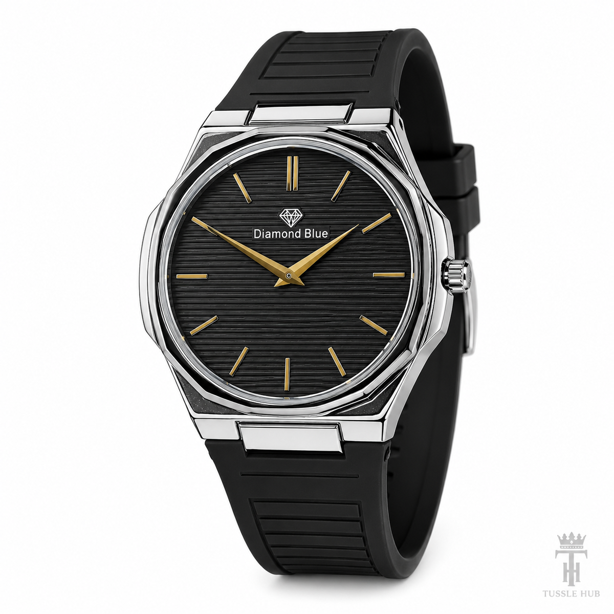 Black Silver Orion Magnet Strap Watch