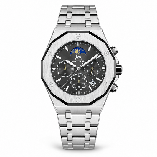 Royal Oak Silver Grey Chronograph Waterproof Watch
