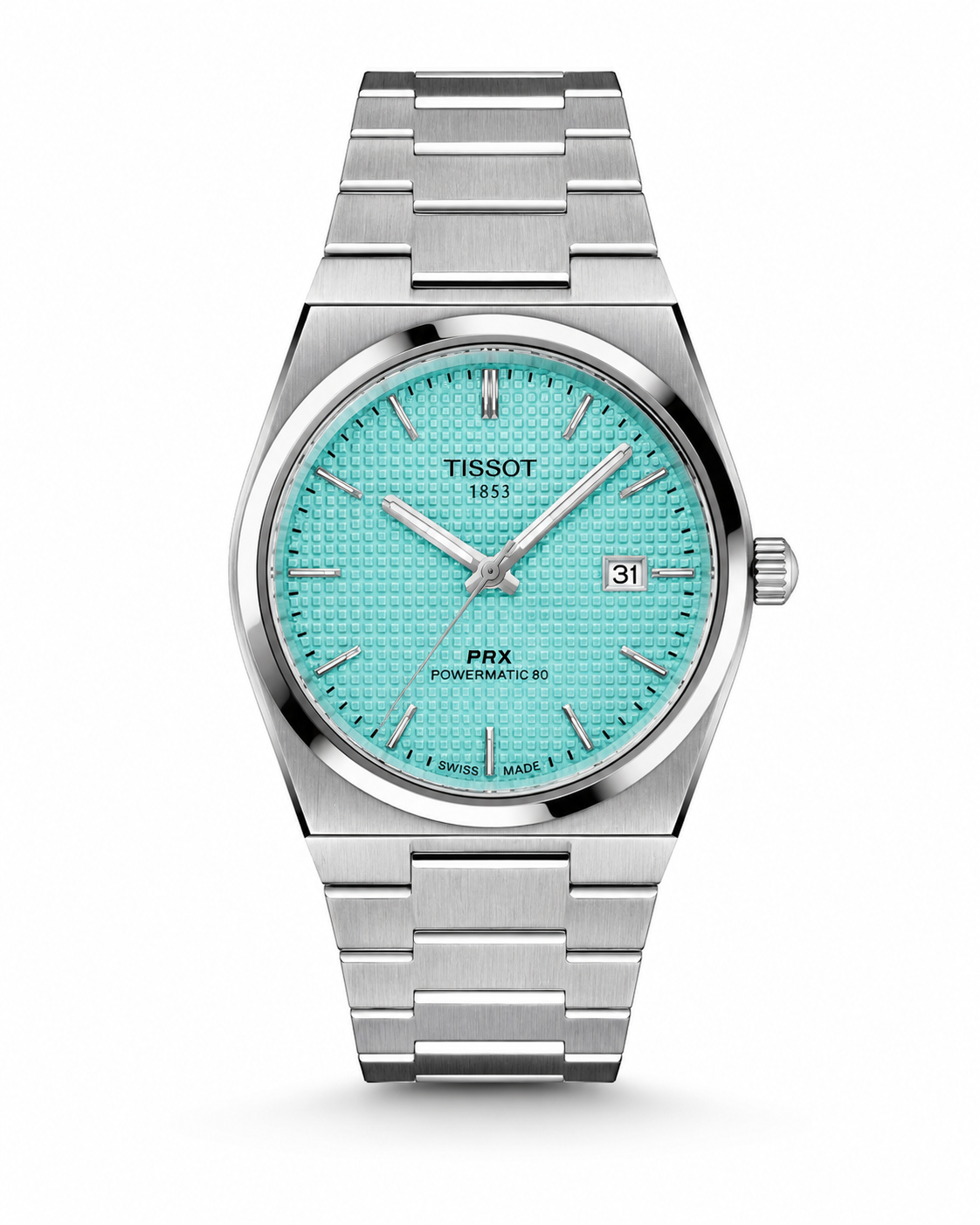 Tissot PRX Silver Tiffany Dial Quartz Watch