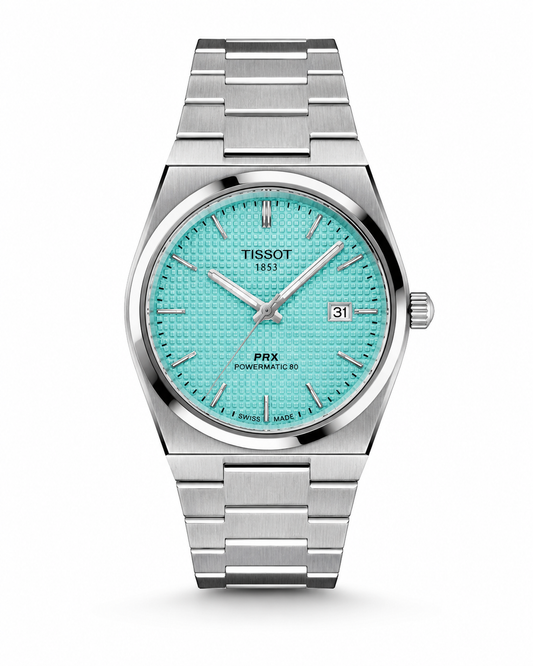 Tissot PRX Silver Tiffany Dial Quartz Watch