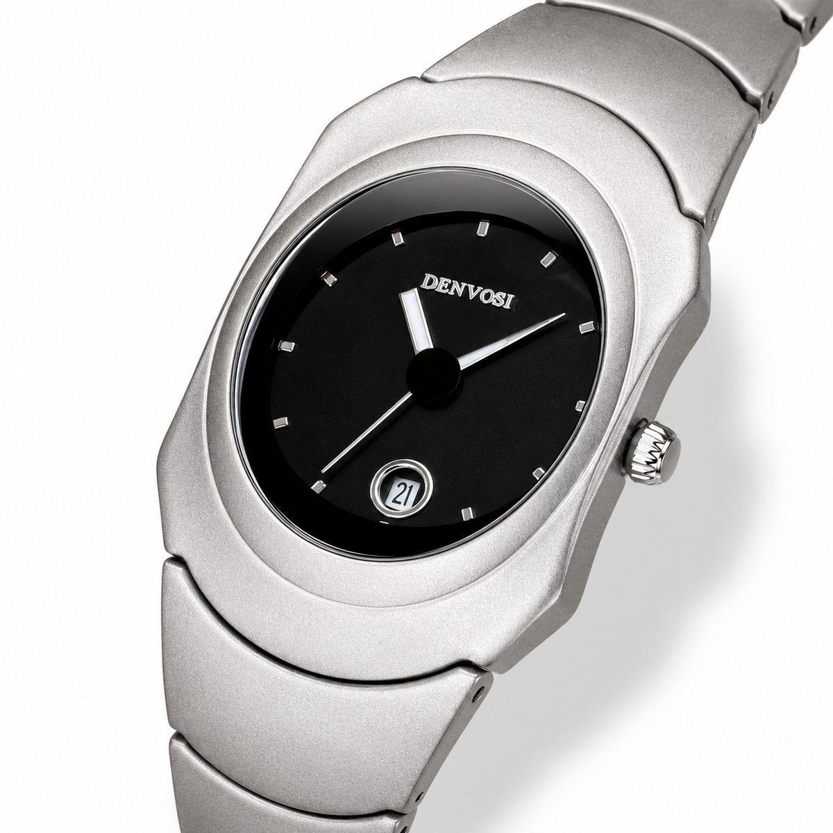 Silver Black Matrix Watch