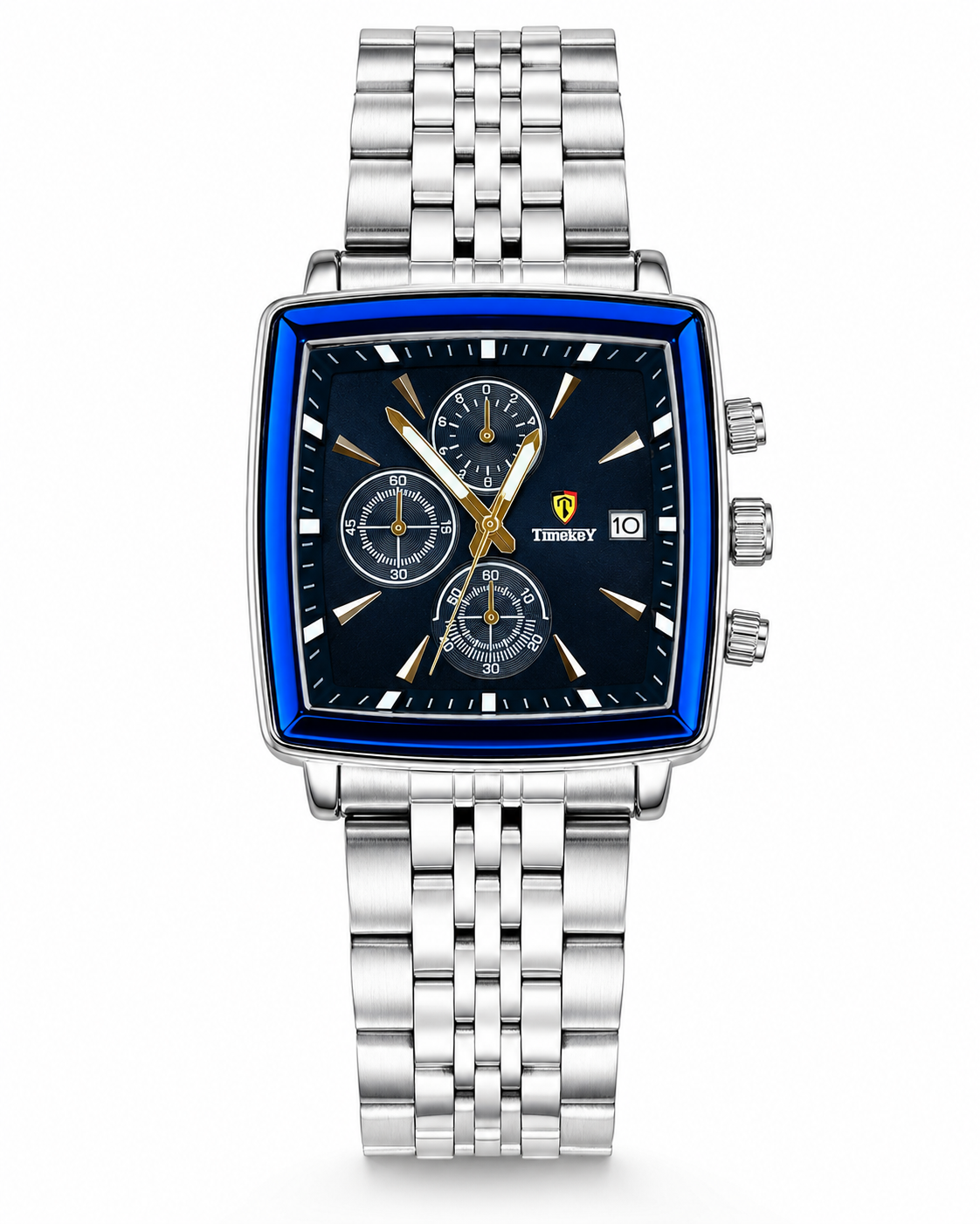 Timekey Square Chain Chronograph Watch