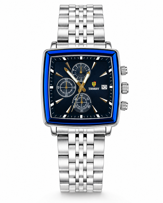 Timekey Square Chain Chronograph Watch
