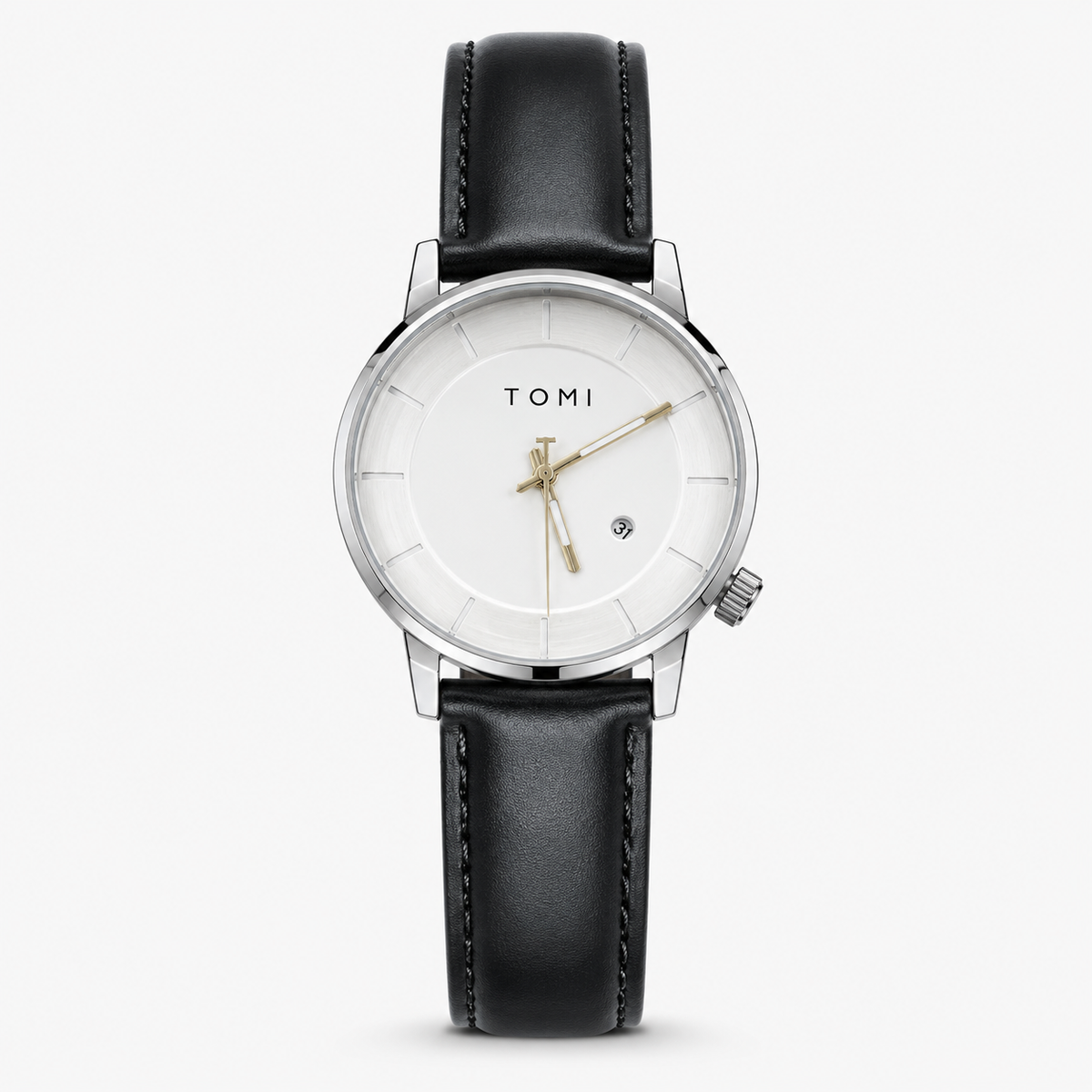 Tomi Black Silver Galaxy Dial Watch