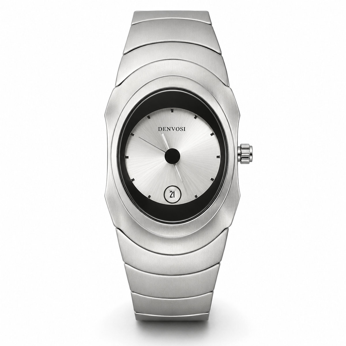 Silver White Matrix Watch