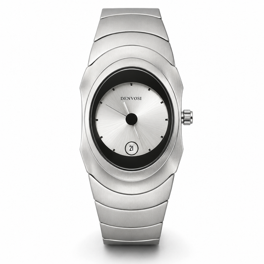 Silver White Matrix Watch