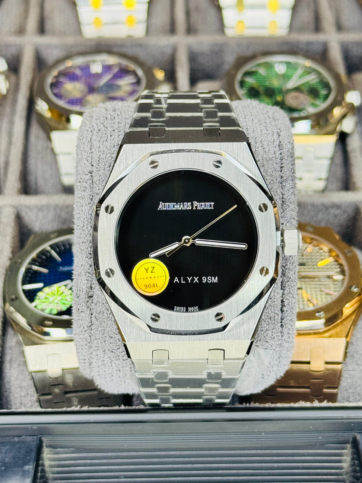AP Super Clone Silver Black Royal Oak Watch