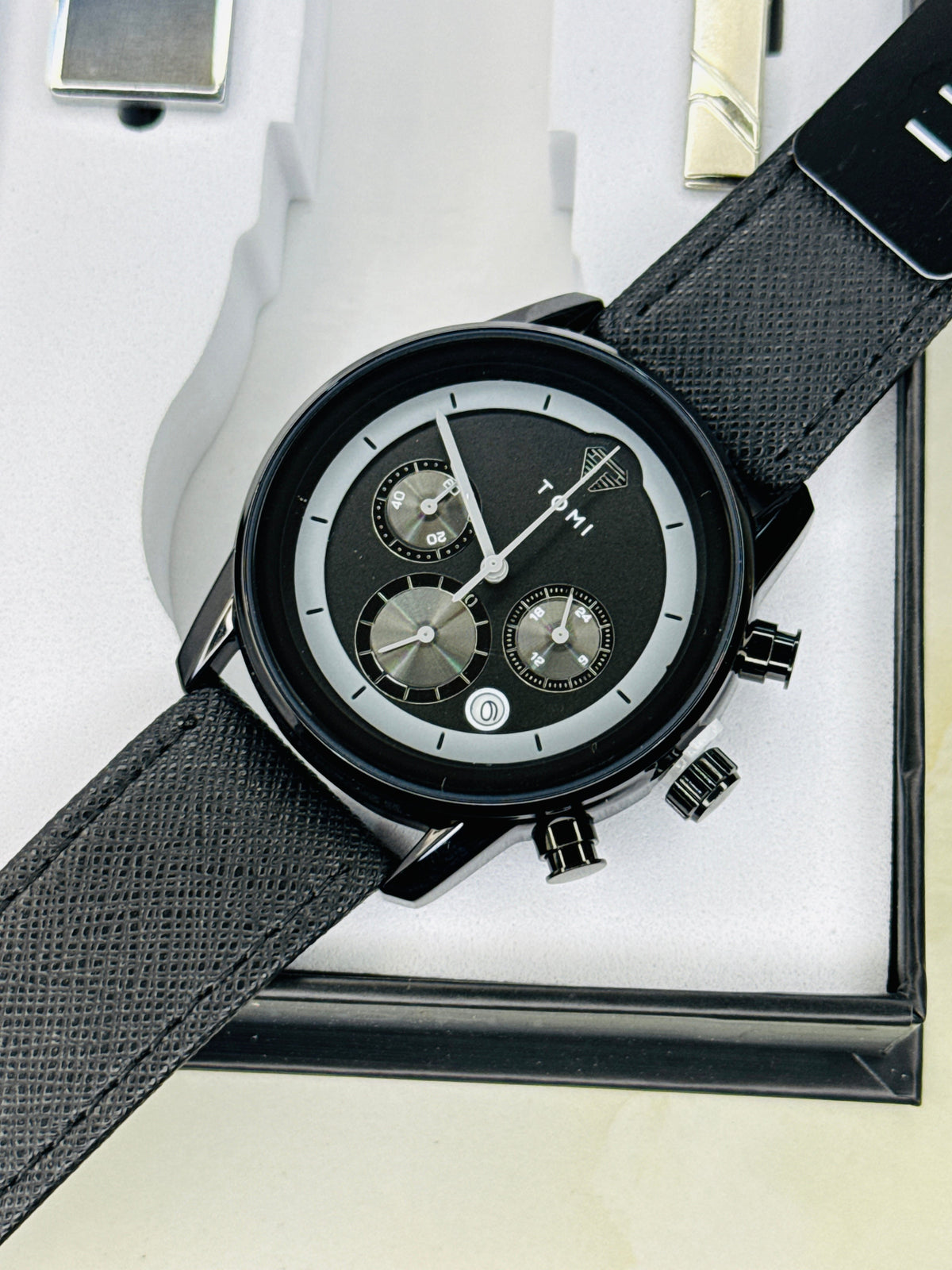 Tomi S6B All Black Gift Set Watch