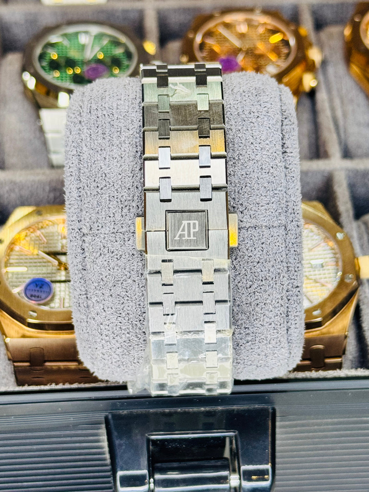 AP Super Clone Silver Sapphire Waffle Royal Oak Watch