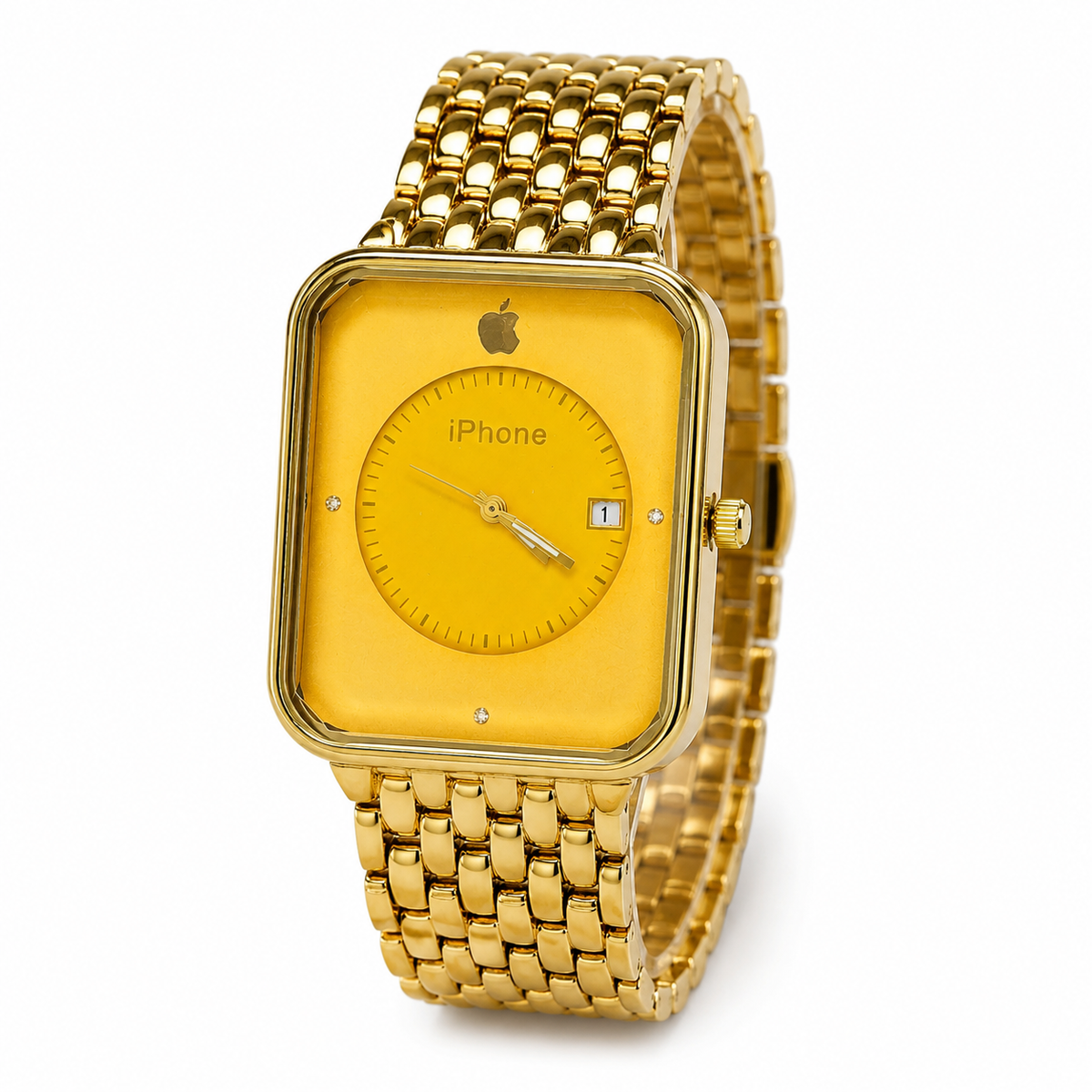 All Gold Apple Seamer Platinum Watch