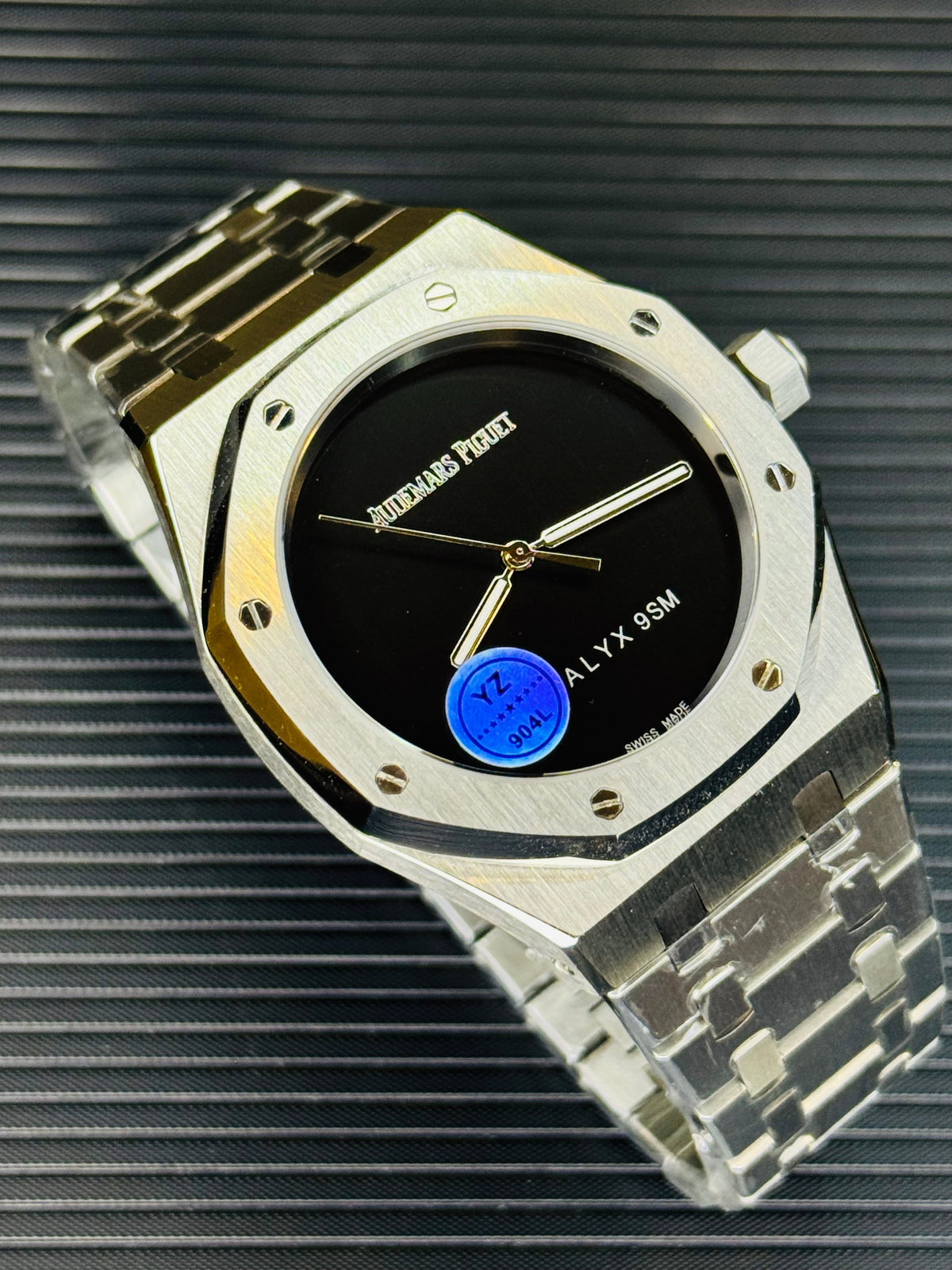 AP Super Clone Silver Black Royal Oak Watch