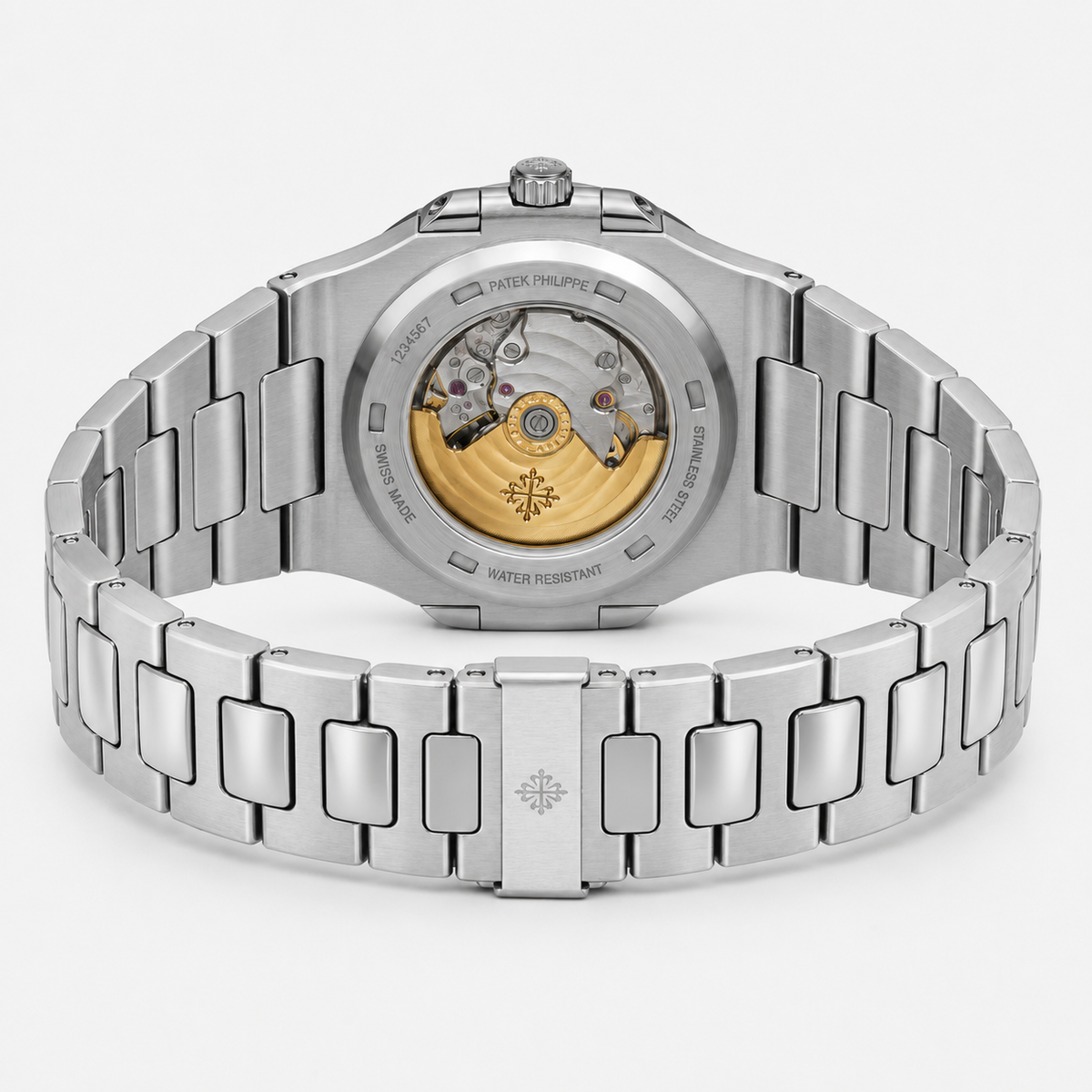 Silver Grey Automatic Nautilus Super Clone Watch