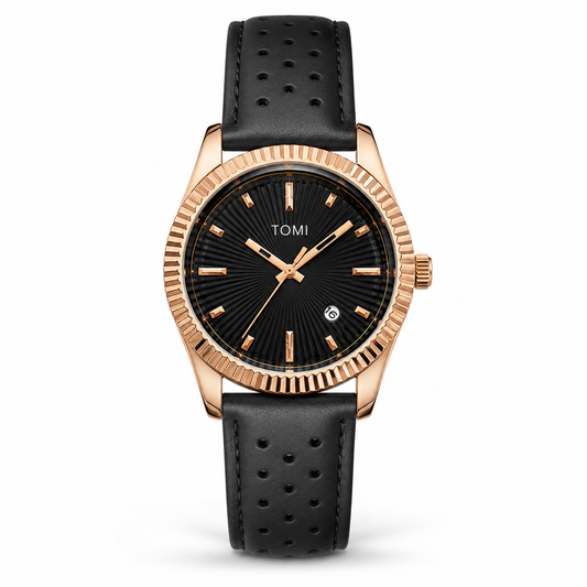 Tomi Jaguar Gold Dial Watch